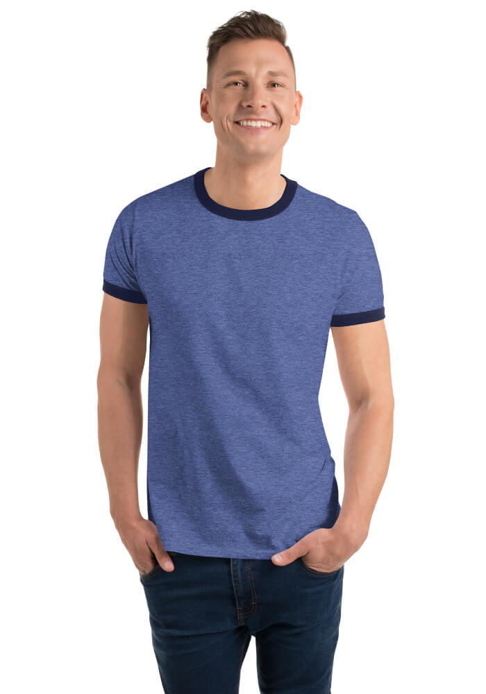 Anvil 988 Lightweight Ringer Tee with Tear Away Label